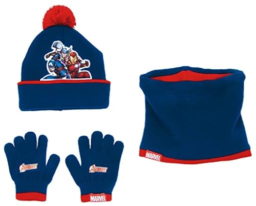 ARDITEX AV14798 Set de Guantes mágicos, Gorro y Buff de Punto de Marvel-Vengadores | Ya disponible en tu tienda friki favorita! En mundofriki.es!