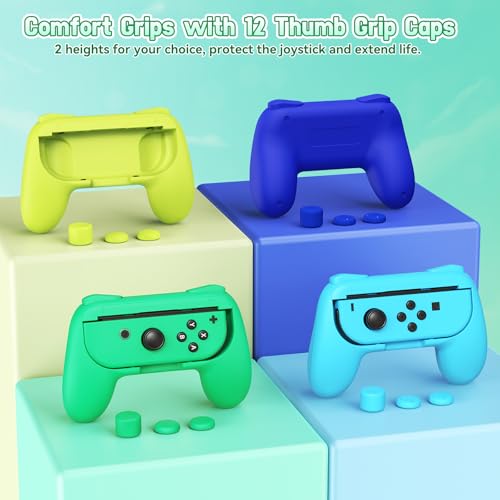 Image of FASTSNAIL Switch Controller Grips for Nintendo Switch for JoyCons - 4 Packs