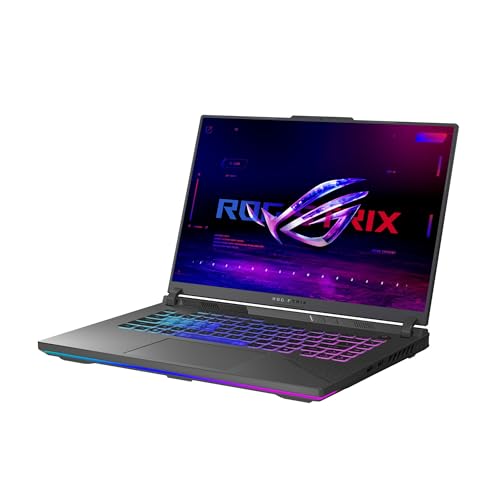 Image of ASUS ROG Strix G16 Gaming Laptop, 16 inch 165Hz WUXGA IPS Display, AMD Ryzen 9 8940HX 16-Core, NVIDIA GeForce RTX 5070Ti, 32GB DDR5 2TB SSD, 4-Zone RGB Backlit Keyboard, WiFi 6E, 1080p Camera, Win11 Pro