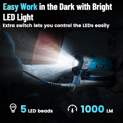 Seesii SL-LD-B003 Grease Gun, Innovative 2-In-1 Easy-To-Use Electric Grease Gun thumb #6