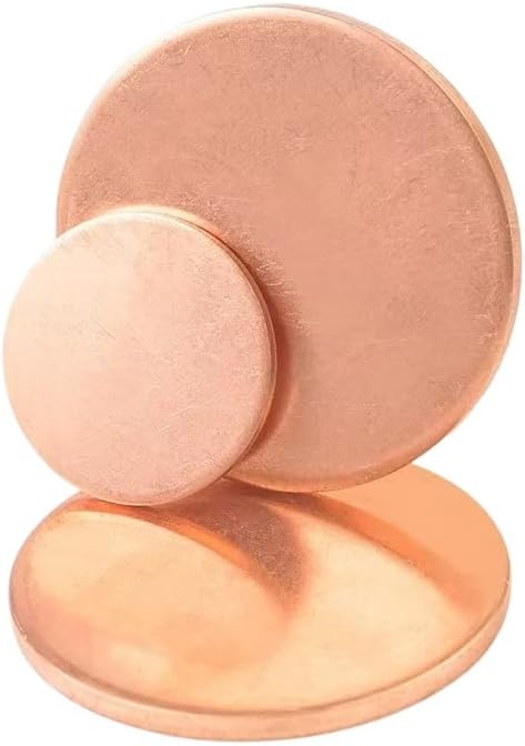 Premium Pure Copper Metal Discs - Blank Round Discs for Crafts - 1-6mm Thick, 10-300mm Diameter(1 5mm x 15mm)