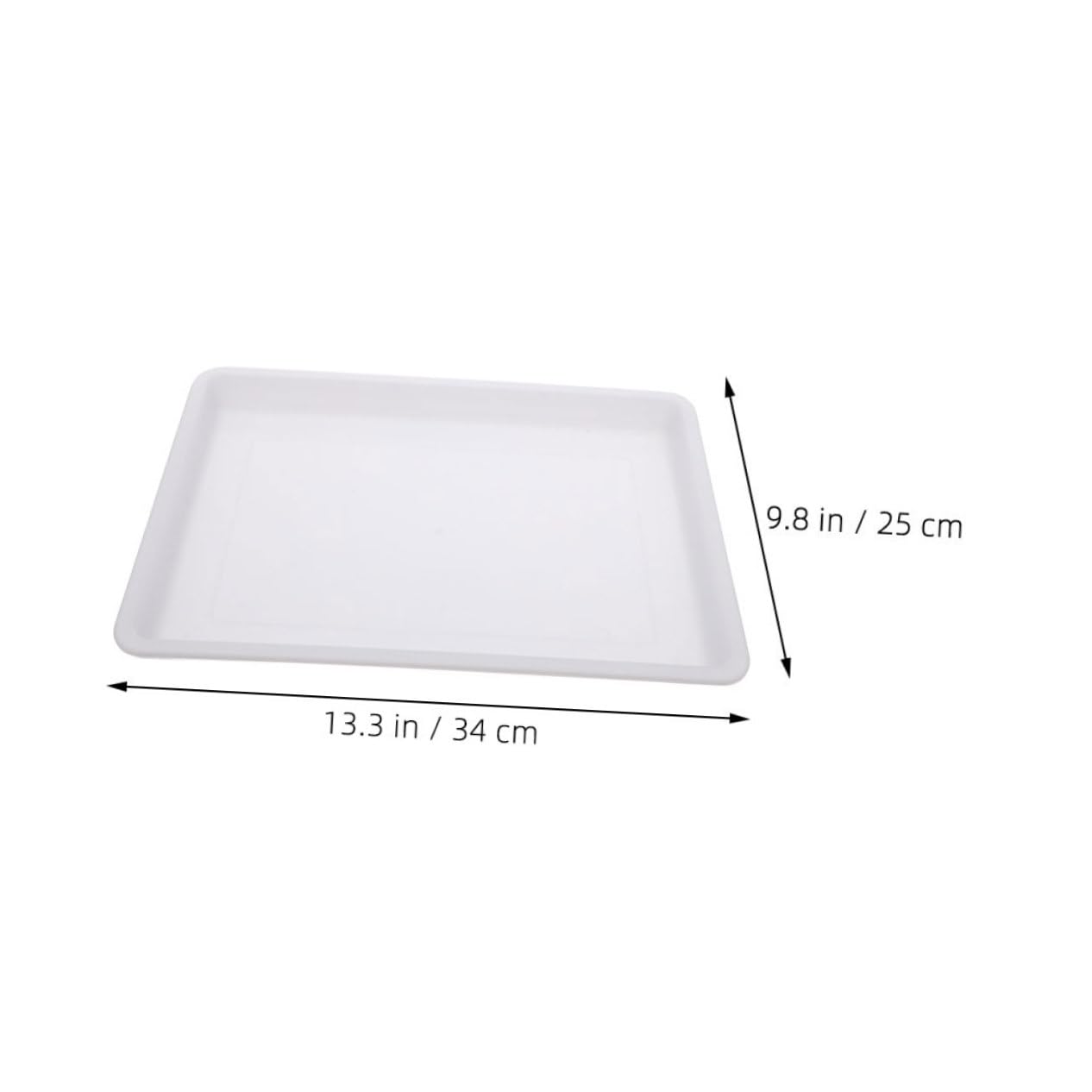 Yardwe Art Tray for Painting Stackable Plastic Tray for Organizing Supplies Easy to Clean for Watercolor Sketching and Illustration for Students and Hobbyists