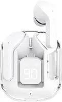 Fone de Ouvido Sem Fio 2025 Bluetooth 5.3 - Modo Jogo/Música, 13mm Driver, Estojo Carregador e Conexão Estável visite nossa loja Leo Top Store cor branca