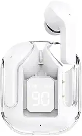Fone de Ouvido Sem Fio 2025 Bluetooth 5.3 - Modo Jogo/Música, 13mm Driver, Estojo Carregador e Conexão Estável visite nossa loja Leo Top Store cor branca