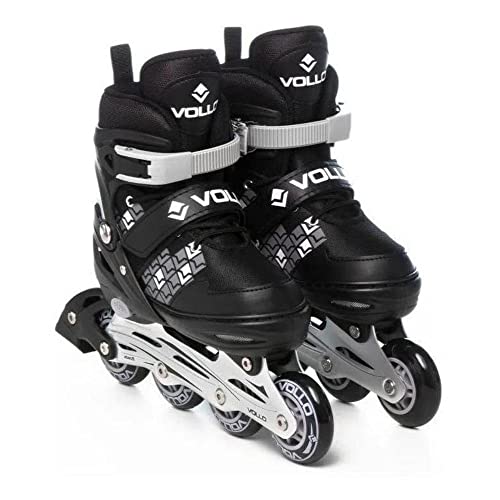 Patins In Line Cinza e Preto Pequeno Vollo Sports