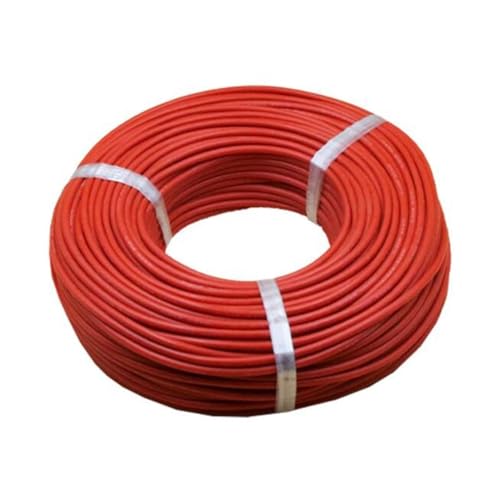 Outdoor Extension 5 Meters 10 Meters Soft Electrical Wire 7AWG to 22AWG Battery Clip Cable 24AWG 28AWG High Temperature Resistant Silicone Solar sheathed(10 Meter Red,18AWG)