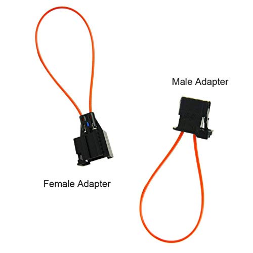 YIKA Most Optical Optic Fiber Cable Loop Connector Diagnostic Device Tool Navigation Systems Female/Male Adapter for Mercedes Benz VW Audi BMW Porsche(Female Adapter+Male Adapter)