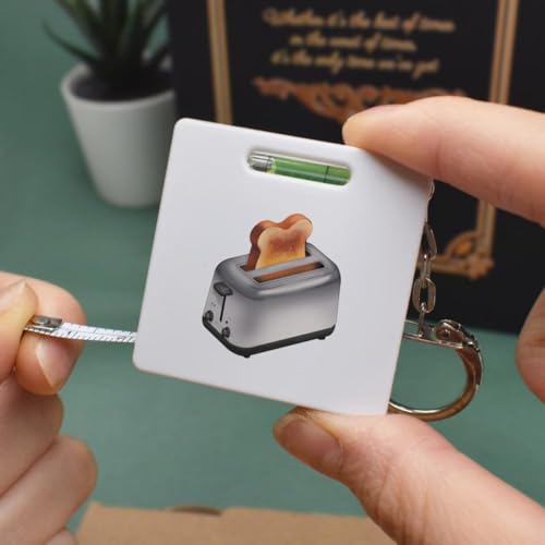 Cinta métrica con nivel Azeeda diseño tostadora miniatura 2