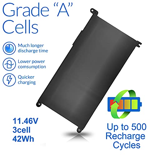 Image of 42Wh YRDD6 1VX1H Battery for Dell Inspiron 5482 5485 7586 3583 5491 5591 5481 3310 2-in-1 5593 5584 3493 3593 3793 5480 3582 5581 5590 3584 5493 5585 5594 5598 3501 P93G001 VM732 Vostro 3491 5490