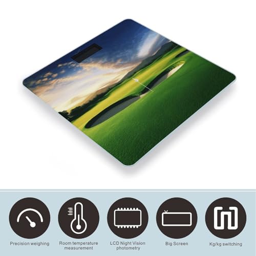 Báscula de baño digital con vidrio templado y pantalla LCD miniatura 3