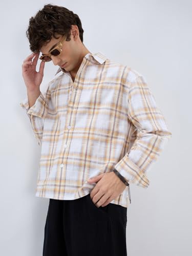 VASTRADO Premium Suncrest Plaid Crop Shirt - Image 4