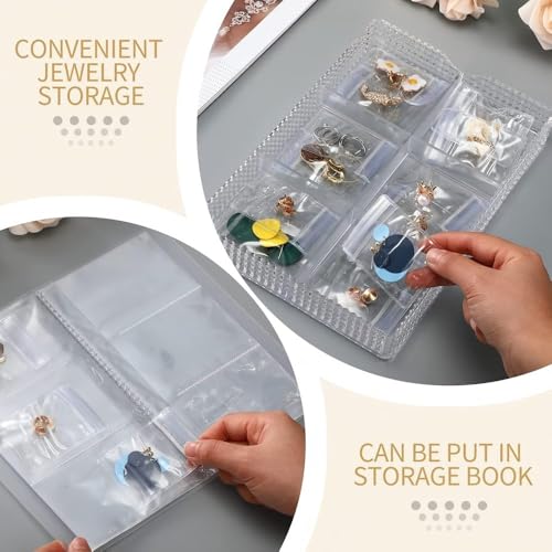 Image of 30Pcs Jewelry Storage Bags, Resealable PVC Clear Jewelry Bags Plastic Jewelry Pouches with Self-Sealing Zipper, Anti-Tarnish Bags for Rings, Earrings, Bracelets, and Small Jewelry Packaging