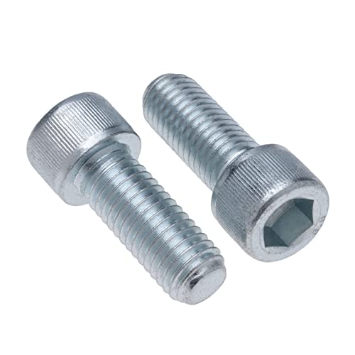 Zylinderkopfschrauben M12 Strenght Sleel Class 8.8 (Packung mit 5) Verzinkte Sechskantschrauben mit Innensechskant Gewindebefestigung Zylindrisch Schwerlast zertifiziert Standard DIN912 (12mm x 25mm) Zylinderkopfschrauben M12 Strenght Sleel Class 8.8 (Packung mit 5) Verzinkte Sechskantschrauben mit Innensechskant Gewindebefestigung Zylindrisch Schwerlast zertifiziert Standard DIN912 (12mm x 25mm)