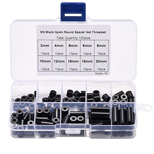 PENGLIN 100pcs iCEhXy[T[bV[ M3lWp ABS iCی^Xy[T[ Zbg a 3.2mm Oa 7mm  @B C Œ [P[Xt