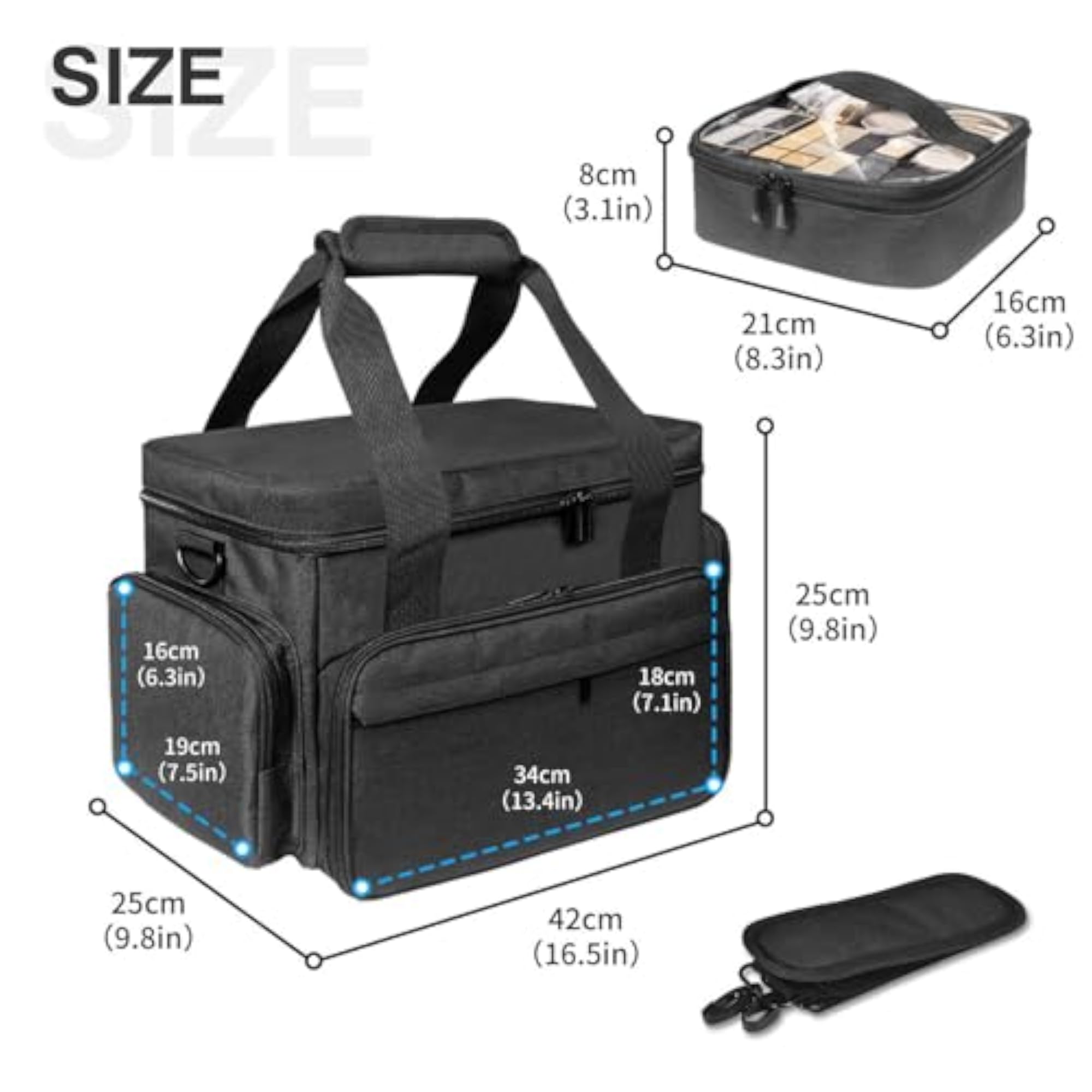 Portable Travel Makeup Case for Grooming Set