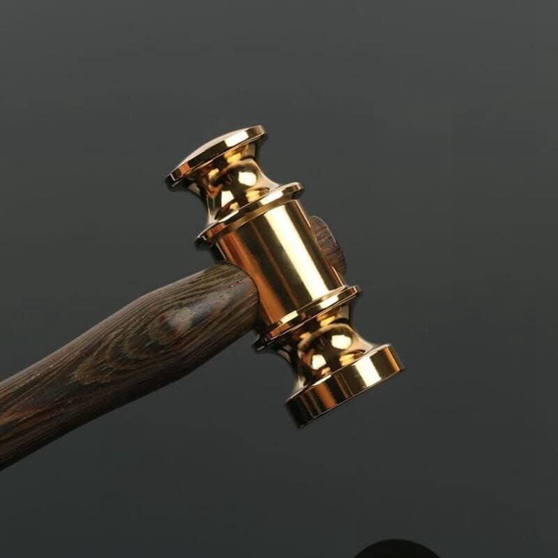 18K gold handmade hammer wooden auction hammer for lawyer judge handcrafted gavel court