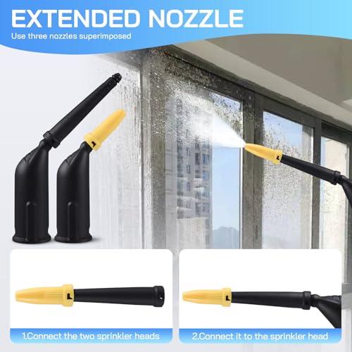 Strixorn 10 Stück Zubehör für Dampfreiniger SC1 SC2 SC3 SC4 SC5,Handdüse Ersatzteile Set,Verlängerte Düse,Gebogene Düse,Rundbürste,Fugen Düse,Siegel,Hochdruckreiniger zubehör,Dampfreiniger sc2