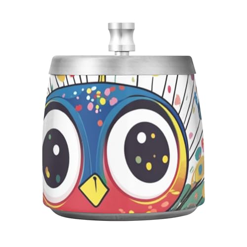 Cendrier d'extérieur avec couvercle pour terrasse, balcon, intérieur, extérieur sans fumée, cendrier de table ou décoration de jardin