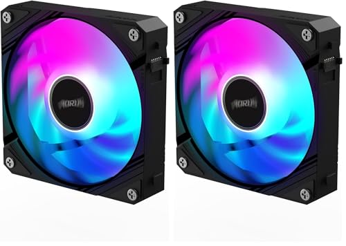 Image of AORUS EZ Chain Fan 120, 120mm Hydro Dynamic Bearing Computer Case Fan (Pack of 2)