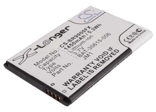BAT-30615-006,J-M1,JM1 TECHTEK Batteria 1450mAh compatibile con [Blackberry] Bellagio, Bold 9790, Bold 9900, 9930, Touch 9220, Touch 9900, 9930, Curve 9380, Curve 9380, Dakota, Monaco, Montana, Monza, P9981, Pluto, Porsche
