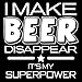 Disappear It’s My Superpower Mens Graphic T Shirt | Funny Novelty Tshirt | Clever Mens Tee for Casual Humor | Graphic Novelty Funny T Shirt 2XL Charcoal