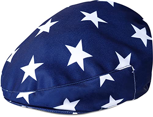 A&J Design Newsboy Hats For Boys 4Th Of July Patriotic Independence American Flag Cap White Star 2-3T #TOP8