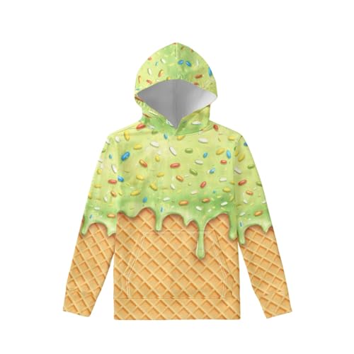 Image of Coloranimal Unisex Girls and Boys Long Sleeve Hoodies Hoody Athletic Pullover Sweatshirts Tops Age 6-16year