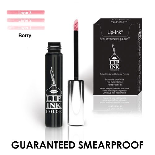 LIP INK Organic 100% Smearproof Trial Lip Kit, Berry