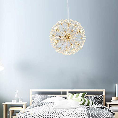 Lustre Sputnik moderno de 24 luzes com acabamento cromado metálico moderno durante a luz delicada e
