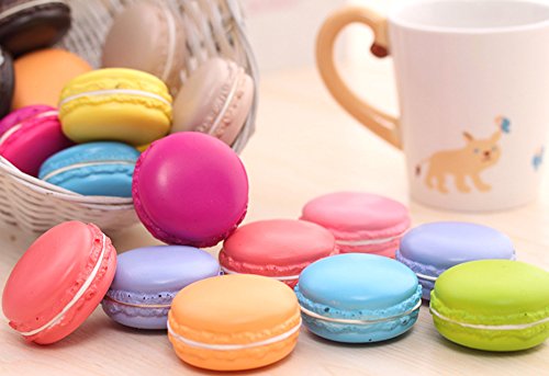 Toim Simulated Crafts Fake Food High Simulated Dessert Great Imitation Artificial Dummy French Macaroon Fake Macaron (12-Pack) (8 Cm) #TOP5