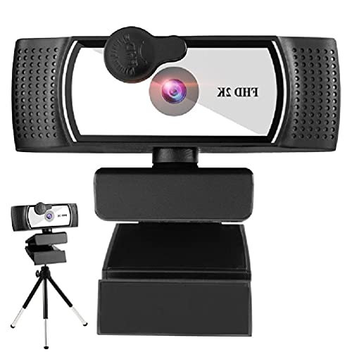 1080P 4K 2K Autofokus High-Definition-Schönheitskamera LED Computerkamera Stereo DoppelMikrofon 360° dreht 60FPS PC-Webkamera für Windows 10 mit Mikrofon Cover