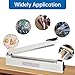 R-PACK Impulse Heat Sealer with Cutter, Heavy-Duty Bag Sealing & Cutting Machine, 2 Extra Replacements (White, 12-Inch)