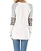 CNFIO Camisetas Mujer Manga Larga Leopardo Raya Cuello Redondo Blusas para Mujer...