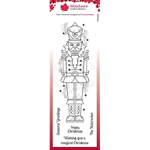 Sello Transparente Nutcracker de Woodware para Scrapbooking y Manualidades Cover