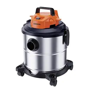 OSMON -by American Micronic -OS WD21 - Wet and Dry 21 LTR Vacuum Cleaner with Blower and HEPA Filter, 1600W, 100% Copper Motor with Auto Cutoff Function, 22 Kpa (Steel & Black)
