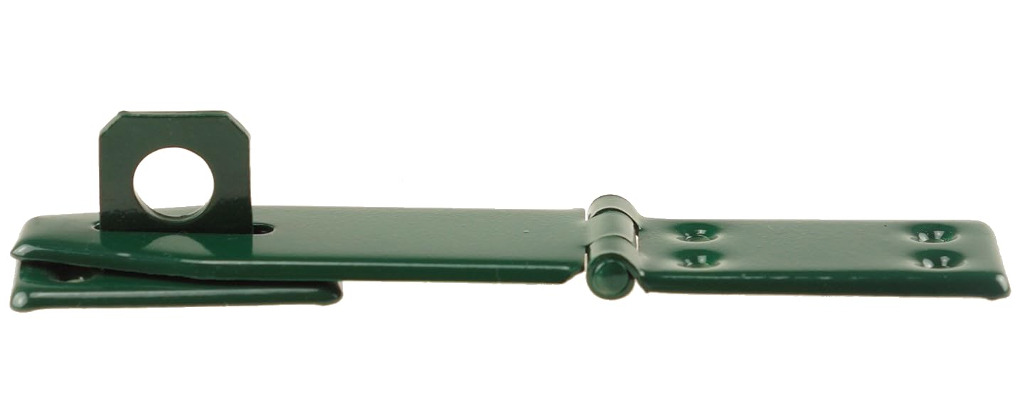 Hasp Security 170x32mm Verde - Cancello Serratura Porta Chiavistello Scorrevole - Serratuea per Porte - Cancelli da Giardino cancello