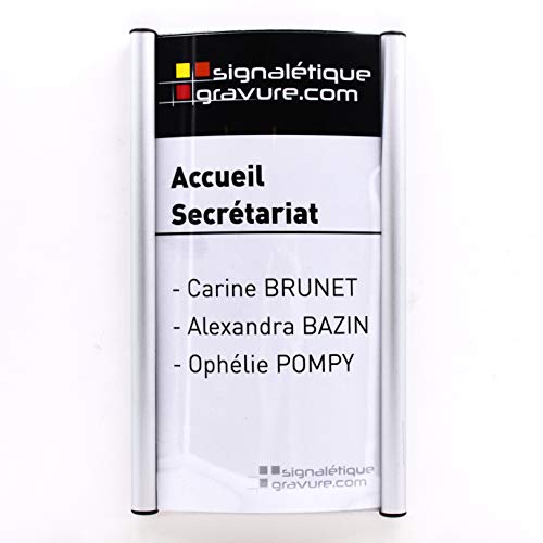 Plaque de bureau Eternity Modern signalétique de porte d'entreprise 123x210mm