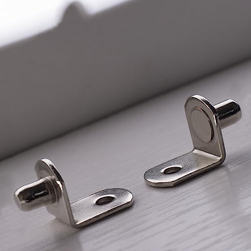 Winking Moon SL-LS1/4 1/4 Inch (6.35Mm) Shelf Pins L-Shaped Metal Support Pegs Bracket-Style Clips thumb #3