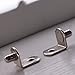 WINKING MOON 1/4 Inch (6.35mm) Shelf Pins L-Shaped Metal Support Pegs Bracket-Style Clips for Bookshelf Kitchen Cabinet Cupboard Shelves Holders, 20 PCS Nickel Plated Silver
