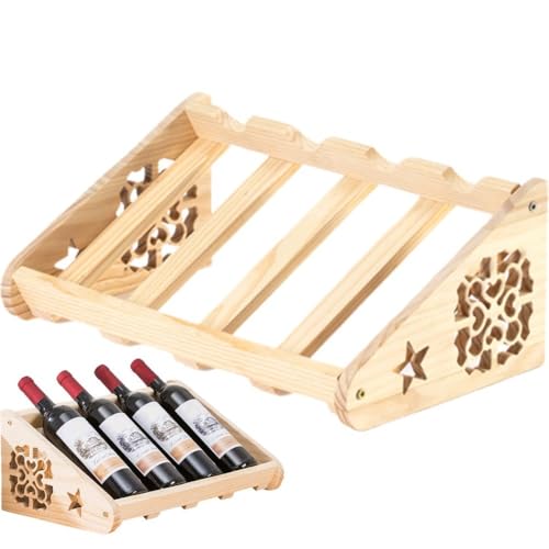 Support de bouteille de vin au design rustique et finitions soignées