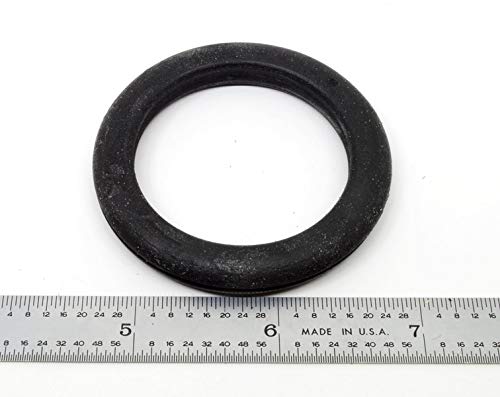 Pkg of 6 - Black SBR Rubber Push-in Grommet - Inner Diameter 1 5/8", Outer Diameter 2 1/4", Fits Panel Hole 2" Inch, Fits Panel Thickness 1/16"