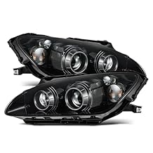880887 for 99-09 Honda S2000 LED Projector Headlights Black with carbon fiber accents