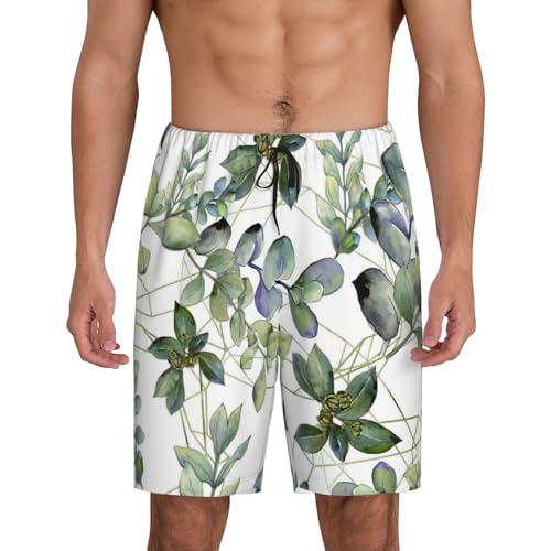 Pantalon de pyjama court homme anti chaleur vêtement de nuit d'été respirant et fluide