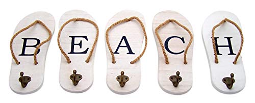 Wowser Beach Themed Flip Flop Wall Hooks, 10 Inch, Set of 5 - Image 6