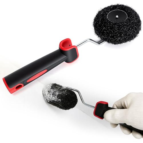 Rouleau pour enduits 310 mm, Rouleau d'angle avec manche pour l'application de mastic et d'enduit au rouleau