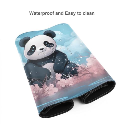 Tapis de souris étendu bords cousus évite l'effilochage du clavier de jeu