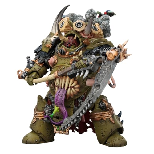 Image of JOYTOY Death Guard Warhammer 40k 1 /18 Action Figure Death Guard Deathshroud Terminator Champion Collectible Gifts,Toys for Kids 15+ and Adults 5.51-inch