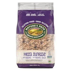 Nature’s Path Organic Mesa Sunrise with Raisins Cereal, 825 g (Pack of 1), Gluten Free, Non-GMO, Earth Friendly Packaging