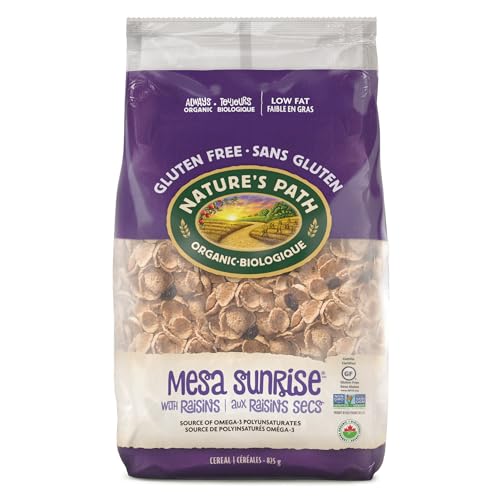 Nature’s Path Organic Mesa Sunrise with Raisins Cereal, 825 g (Pack of 1), Gluten Free, Non-GMO, Earth Friendly Packaging