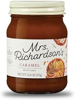 Mrs. Richardson Premium Caramel Topping 3 pack Rich & Creamy Perfect for...